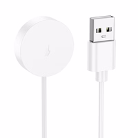 Borofone indukcinis įkroviklis BD14 Ultra išmaniajam laikrodžiui baltas