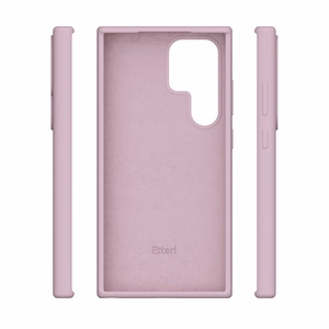 Etteri silikoninis dėklas telefonui Samsung Galaxy S24 Ultra šviesiai rožinis