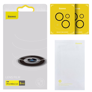 Baseus Kameros objektyvo plėvelė iPhone 13/13 Mini (2vnt.)