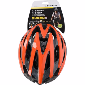 Dunlop MTB dviračio šalmas, L dydis, oranžinis / juodas