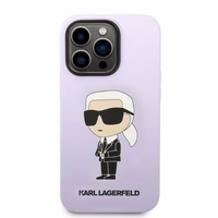 Karl Lagerfeld KLHCP14LSNIKBCU iPhone 14 Pro Dėklas - violetinis