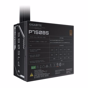 GIGABYTE P750BS maitinimo šaltinis - PCI-E 6+2 Pin x 4, 80 PLUS Bronze, 120mm ventiliatorius, ATX suderinamas, EU kištukas