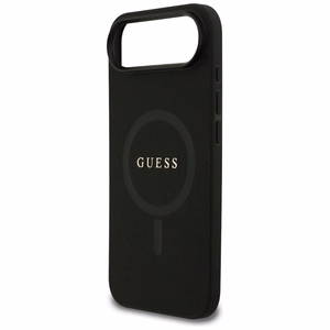 Guess Saffiano Classic Logo Magnetinė dėklas telefonui iPhone Air - juoda