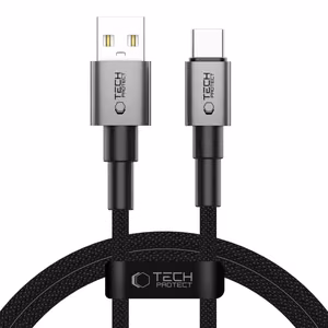 Кабель Tech-Protect UltraBoost DNA USB-A USB-C 15W 3A 100 см - серый
