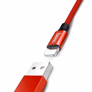 Kabelis Baseus Yiven Lightning - USB-A 180 cm (raudona)