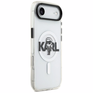 Karl Lagerfeld IML Karl Eskizas Logotipas Magnetinis dėklas telefonui iPhone 17 Air - skaidrus