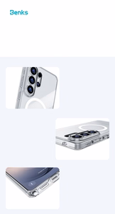 Benks Magnetic Crystal Dėklas (A050) for Samsung Galaxy S26 Ultra skaidrus