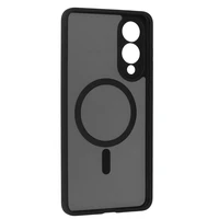 Pilnas matinės Mag dangtis telefonui Samsung Galaxy S25 Edge - juodas