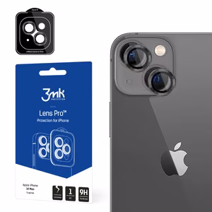 Kameros stiklas iPhone 14 Plus 9H 3mk Lens Protection Pro serijos lęšiui - pilkas