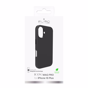 Puro Icon Mag Pro MagSafe Silicone Case for iPhone 16 Plus - Black