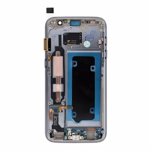FixCell ekranas LCD SAMSUNG S7 su rėmeliu juodas (refurb)