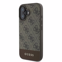 Guess 4G apatinė juostelė dėklas telefonui iPhone 16 Plus 6.7" - ruda