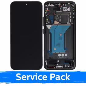 LCD ekranas suderinamas su Xiaomi 14 su rėmeliu / juodas / (Service Pack)