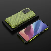 Honeycomb dėklas šarvuotas dėklas su TPU buferiu Xiaomi Redmi K40 Pro+ / K40 Pro / K40 / Poco F3 žalias