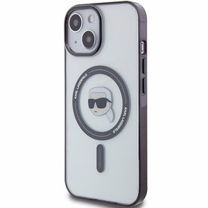 Karl Lagerfeld KLHMP15MHKHNOTK iPhone 15 Plus 6.7" skaidrus kietas dėklas IML Karl's Head MagSafe
