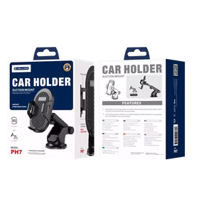 JELLICO automobilinis gravitacinis laikiklis PH7 Juodas