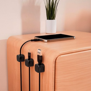 Blue Star PJ-OCZ7 magnetic cable organizer - black (3 pcs.)