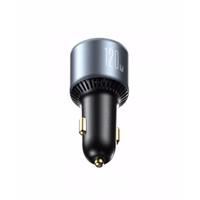 Automobilinis įkroviklis Joyroom "JR-CCN07" pilkas 100W (2xPD / 1xQC3.0) + "Type-C / Type-C" 100cm laidas