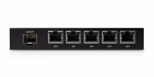 Ubiquiti EdgeRouter X SFP laidinis maršrutizatorius Gigabitinis eternetas Juoda