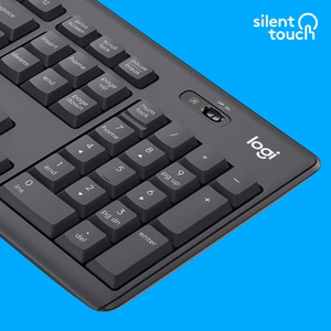 Logitech 920-009800 klaviatūra Pelė įskaityta Biuras Radijo dažnio belaidė QWERTY JAV tarptautinė versija Grafitas