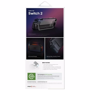 Uniq Hybrid Bytearmor dėklas Nintendo Switch 2 - juodas