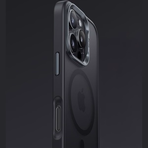Benks magnetinis Mist dėklas telefonui su metaliniu rėmeliu, skirtas Iphone 16, titano spalvos