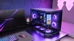 Mars Gaming MC3TCORELCDM kompiuterio korpusas „Mini Tower“ Juoda