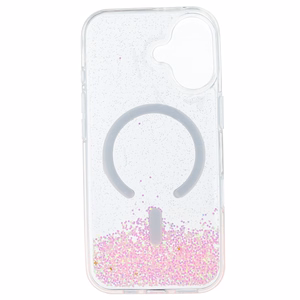 Tel Protect Moonlite magnetinis dėklas telefonui Iphone 17 rožinis permatomas