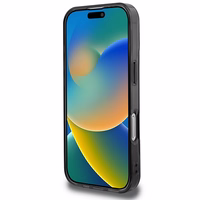 BMW Motosport IML vertikali juosta iPhone 16 Pro dėklas - pilkas