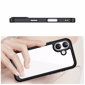 Outer Space dėklas telefonui iPhone 17 - juodas permatomas