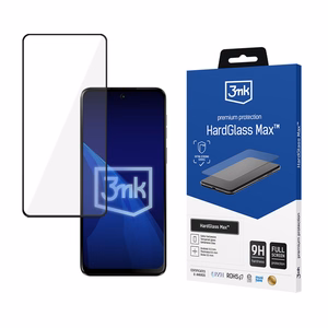 Sustiprintas pilnai dengiantis grūdintas stiklas "3mk HardGlass Max Black", skirtas "Motorola Moto G55 5G