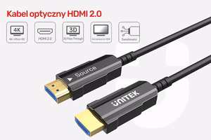 UNITEK HDMI 2.0 4K 60HZ AOC laidas 20M