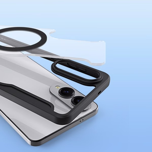Чехол-кошелёк Dux Ducis Skin X Pro совместимый с MagSafe для Samsung S25 Edge чёрный
