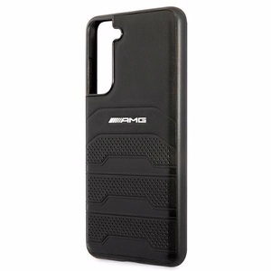 AMG AMHCS21FESGSEBK чехол для Samsung S21 FE G990 чёрный Leather Debossed Lines