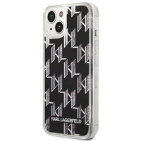 Dėklas telefonui Karl Lagerfeld KLHCP14MLMNMK iPhone 14 Plus 6.7\" juodas / juodas Liquid Glitter Monogram
