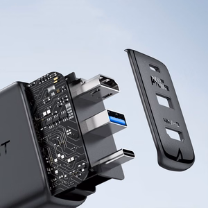 Acefast 2in1 įkroviklis GaN 65W USB Type C / USB, HDMI adapteris 4K @ 60Hz (rinkinys su kabeliu) baltas (A17 baltas)
