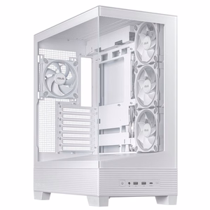 ASUS A31 Plus TG ARGB WHITE „Midi Tower“ Balta