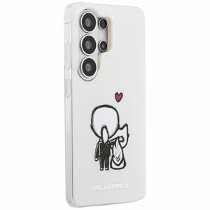 Karl Lagerfeld dėklas IML Karl ir Choupette MagSafe skirtas Samsung Galaxy S26 Ultra skaidrus
