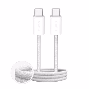 Puro Fabrik 4 240W Плетёный кабель USB-C - USB-C 1m - белый