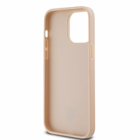 DKNY Odinis languotas mono raštas ir spausdintos juostos dėklas telefonui iPhone 14 Pro Max - rožinis