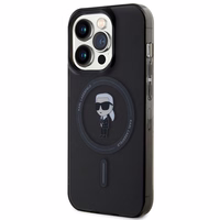 KARL LAGERFELD KLHMP14LHFCKNOK IPHONE 14 PRO 6.1 "JUODAS/JUODAS DĖKLAS IML IKONIK MAGSAFE