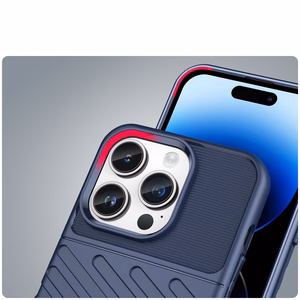 Thunder dėklas iPhone 14 Pro Max mėlynas šarvuotas dėklas