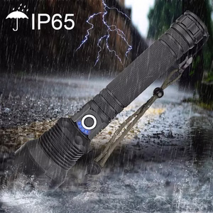 Wozinsky WLT-20W tactical flashlight 20 W 2000 lm CREE diodes IP65 with adjustable beam - black
