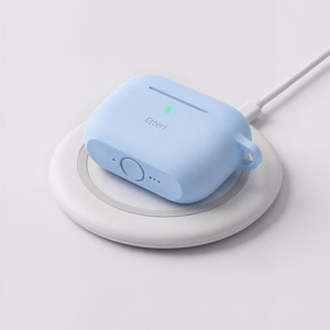 Etteri silikoninis dėklas, skirtas AirPods Pro 3 šviesiai mėlynas