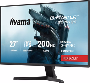 iiyama G-MASTER G2771QS-B1 kompiuterio monitorius 68,6 cm (27") 2560 x 1440 pikseliai Wide Quad HD Juoda