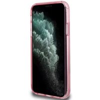 Karl Lagerfeld Magnetinis dėklas telefonui su žiediniu stovu Karl&Choupette MagSafe iPhone 11 / Xr - rožinė