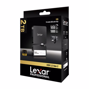 „Lexar Professional SL400“ 2 TB nešiojamasis SSD + jungčių blokas