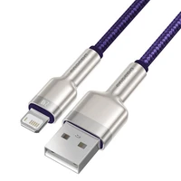 USB laidas "Lightning Baseus Cafule", 2,4 A, 1 m (violetinis)