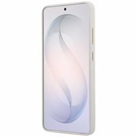 Guess dėklas Rhinestone Round Logo MagSafe skirtas Samsung Galaxy S26 Ultra smėlio spalvos