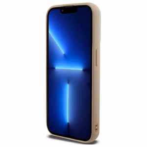 DKNY Quilted Stack Logo dėklas telefonui iPhone 15 Pro Max - smėlio spalvos